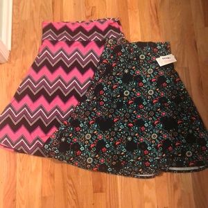 2 LuLaRoe Azure skirts